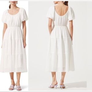 - ASTR the label tiered short sleeve dress NWOT SMALL